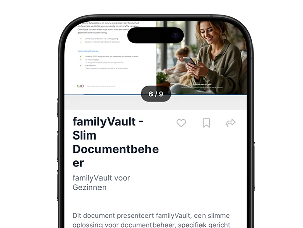 screenshot van een scherm van de doctopus app